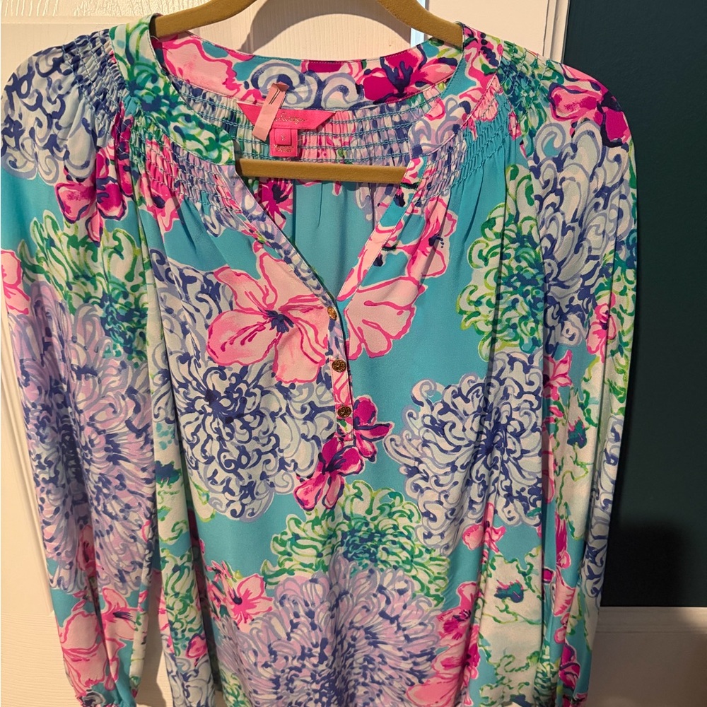 Lilly Pulitzer silk top size small